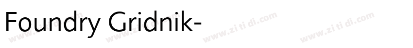 Foundry Gridnik字体转换